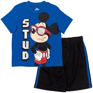 Disney Mickey Mouse T-Shirt and Shorts Outfit Set Little Kid to Big Kid - 1 of 4