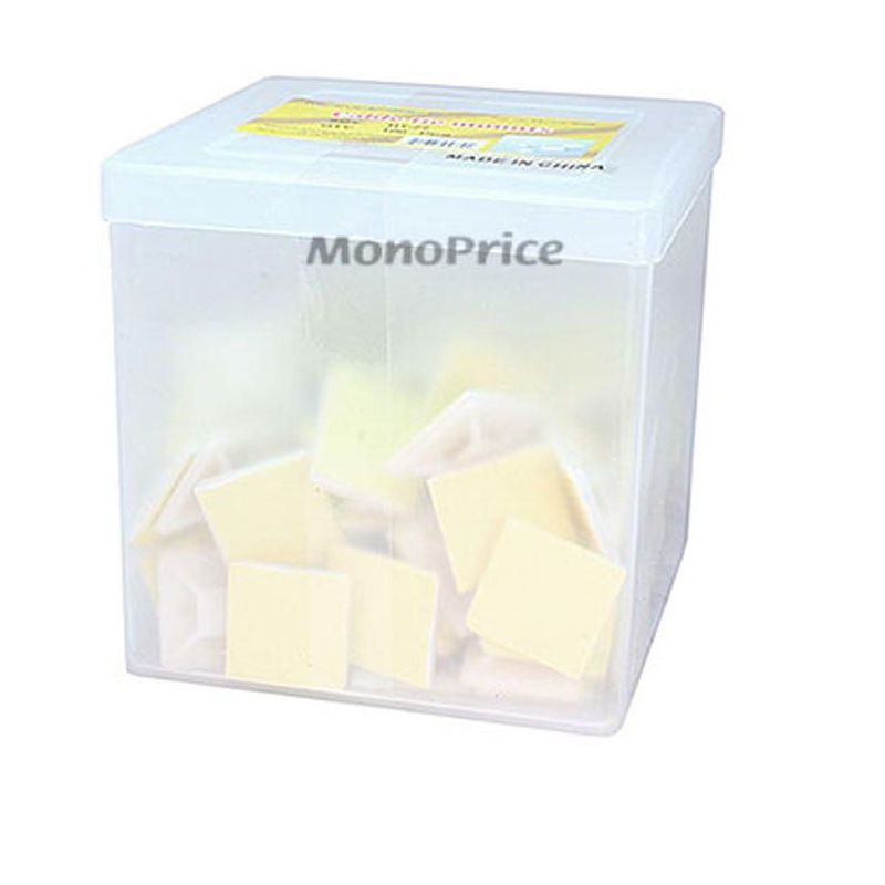 Monoprice Cable Tie Mounts - 25x25mm - White | 100 Pcs/Pack, 3 of 4