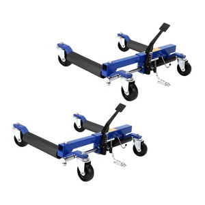 Car Wheel Dolly Jack Set, 3000LBS Capacity Wheel Dolly with Hydraulic Tire Jack, Heavy Duty Rollers with Foot Pedal for Tire Auto Repair Moving - 1 of 4