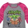 Girls' - The Mandalorian - Grogu Notebook Shirt Tail Raglan Graphic T-shirt - 2 of 4