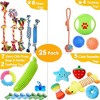 Itopfox Dog Toys 25 Pack for Fun and Teeth Cleaning, Puppy Chew Toys with Squeak Plush Toy, Squeaky Toy Balls, Tug of War and Rope Toys for Puppy - 2 of 4