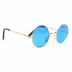 Skeleteen Kids Round Costume Glasses - Blue - 1 of 4