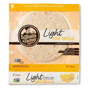 La Tortilla Factory Light Flour Tortillas - 11oz/8ct - 1 of 3