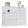 7 storage Spaces, assembled wardrobe lockers, bedroom furniture lockers,White - 3 of 4
