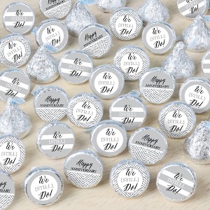 Big Dot of Happiness We Still Do - Wedding Anniversary - Anniversary Party Small Round Candy Stickers - Party Favor Labels - 324 Count - 1 of 4