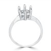 Pompeii3 14k White Gold Solitaire Round Twist Engagement Ring Setting - 2 of 3