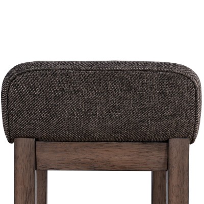 Renmark Brushed Gray Adjustable Wood Counter Stool