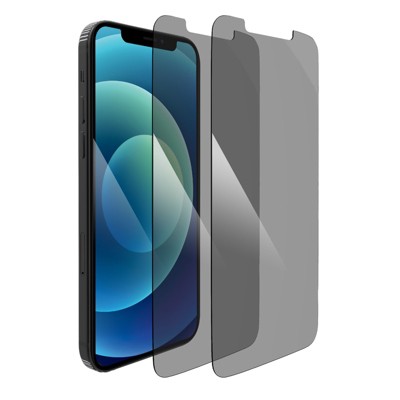 Insten 2-Pack Privacy Screen Protector Compatible with iPhone 12 Pro Max (6.7") - Case Friendly, Anti-Spy Tempered Glass Cover