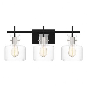 Quoizel Lighting Pensbury 3 - Light Vanity in  Matte Black - 1 of 4