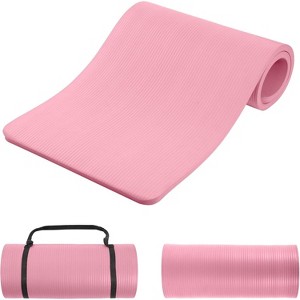 1-Inch Thick Premium Yoga Mat, High-Density NBR Foam for Superior Cushioning, Non-Slip for Pilates & Gym - 1 of 4
