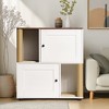 ONWITH Double Cat Litter Box Enclouse,Cat Litter Box Enclosure for 2 Cats - 2 of 4