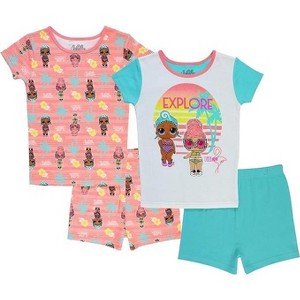 L.O.L. Surprise! Little/Big Girl's 4-Piece Cotton Pajama Set - 1 of 3