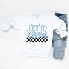 Simply Sage Market Let It Snow Checkered Sweatshirt - S - White - 3 of 4