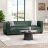 84" Upholstered 3-Seater Sofa with Tuxedo Design & Wood Legs - 3 of 4
