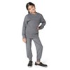 EVERYDAY KIDS Girls Cotton Fleece Sweatpants; Girls’ Activewear Jogger Pants - Soft and Breathable Cotton/Poly Blend, Charcoal Gray - 2 of 4