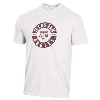 NCAA Texas A&M Aggies Men's White Biblend T-Shirt