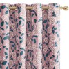 Deconovo 2 Panels Solid Blackout Curtains with Rose Print,6 Grommets,No Tiebacks,Decorative Drapes for Livingroom and Bedroom - 4 of 4