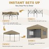 10x10 Pop Up Canopy Tent with 3 Sidewall, Heavy Duty Outdoor Instant Canopy, 3 Adjustable Heights - 2 of 4