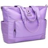ELLE Luggage Voyage 25L Twill and Vegan Leather Weekender Tote Bag - 2 of 4