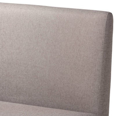 Odessa Mid-Century Modern Grey and Walnut 2-Piece Dining Nook Set
