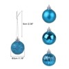 Unique Bargains Acrylic DIY Craft Party Christmas Tree Ornament Hanging Balls 1.18" 24 Pcs - 2 of 4
