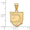 Black Bow Jewelry 14k Yellow Gold U.S. Military Academy Black Knights NCAA Medium Pendant - 2 of 3