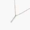 Sanctuary Project by sanctuaire Thin Bar Drop Pendant Necklace Silver - 3 of 3