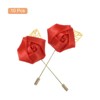 Unique Bargains Ceremony Anniversary Rose Wedding Groom Boutonnieres Pins 2"x3.5" 10 Pcs - 3 of 3
