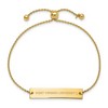 Black Bow Jewelry 14k Yellow Gold Plated Sterling Silver West Virginia Mountaineers NCAA ID Bracelet 9 Inch - 2 of 3