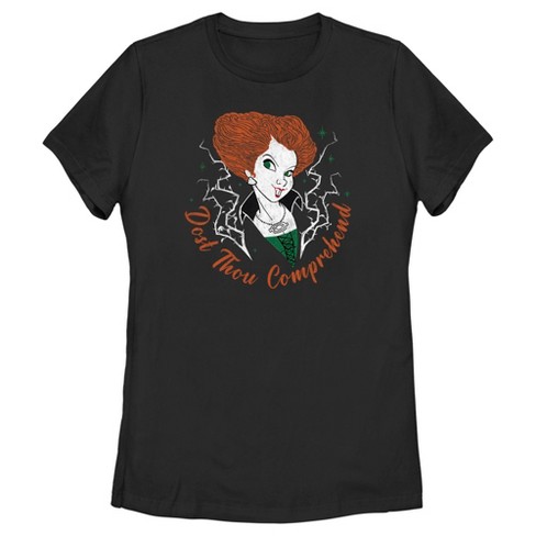 Women's Hocus Pocus Winifred Comprehend Quote T-shirt : Target