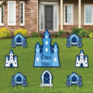 Big Dot of Happiness Fairy Tale Fantasy - Yard Sign and Outdoor Lawn Decorations - Royal Prince and Princess Party Yard Signs - Set of 8 - 1 of 4