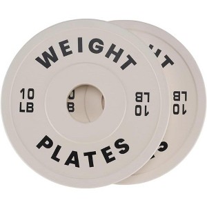 2 In Change Plates 1.25LB 2.5LB 5LB 10LB Fractional Weight Plates,Bumper Plates for Weight Lifting,Strength Training Gym Home,Rubber Coating - 1 of 4