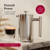 Mueller French Press Coffee Maker 20oz, Stainless Steel Double Insulated Coffee Pot, Silver - 2 of 4