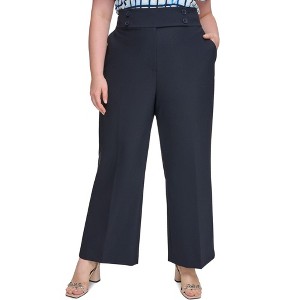 Calvin Klein Womens Scuba Crepe Casual Wide Leg Pants - 1 of 1