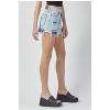 Women's Kenzie Bandana Print Distressed Shorts - HIDDEN - 2 of 4
