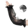 INSPIRE CHIC Women's Tulle Lantern Sleeve Fingerless Gloves 1 Pair - 3 of 4
