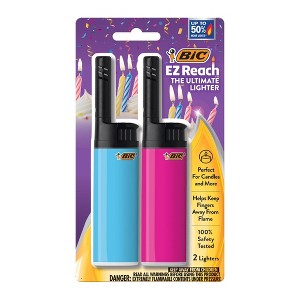 2ct BIC EZ Reach Birthday Pocket Lighters - 1 of 4