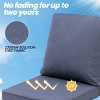 Pellebant Patio Chair Cushions Waterproof for Outdoor Furniture with Removable Cover Deep Seat & Back Cushion - 4 of 4