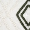 Sweet Jojo Designs Gender Neutral Unisex Baby Crib Bedding Set - Diamond Tuft Hunter Green Ivory Off White 4pc - 4 of 4