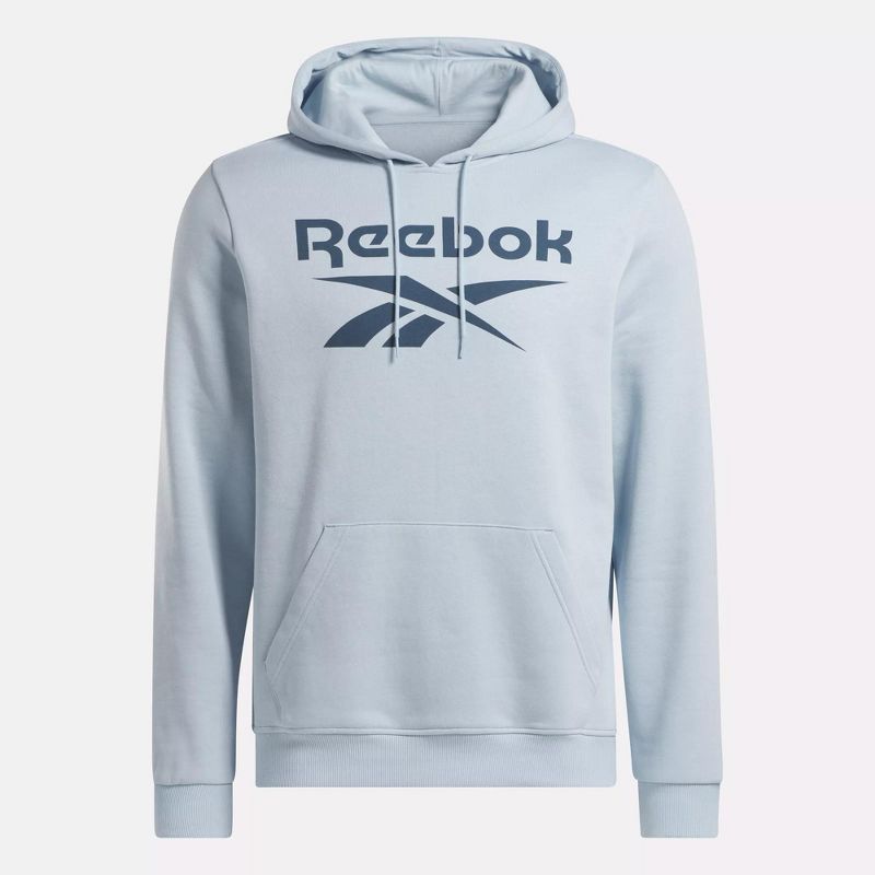 Reebok Identity Fleece Stacked Logo Pullover Hoodie Mens, 4 of 6