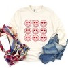Simply Sage Market Women's Nine Valentine Faces Long Sleeve Garment Dyed Tee - 2 of 4