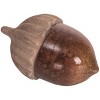 Transpac Fall Harvest Acorn Nut Glazed Terracotta Tabletop Decoration Set of 3, 3.75L x 3.75W x 2.75H inches - image 3 of 4