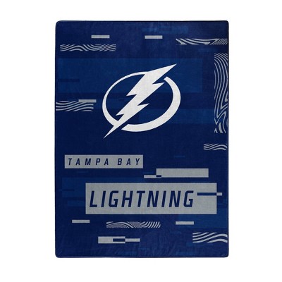 NHL Tampa Bay Lightning Digitized 60 x 80 Raschel Throw Blanket