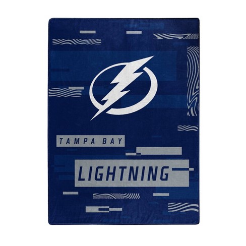 Nhl Tampa Bay Lightning Digitized 60 X 80 Raschel Throw Blanket