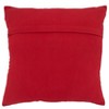 Saro Lifestyle Santa Belt Pillow - Down Filled, 18" Square, Red - 2 of 3