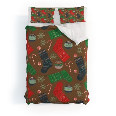 Pimlada Phuapradit Christmas Ornaments Duvet Cover + Pillow Sham(s) - Deny Designs