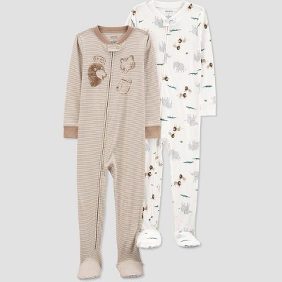 Carter's Just One You® Toddler Boys' 2pk Snug Fit Cotton Footed Pajama