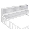 NicBex Double Floor Bed Twin Size Pine Bed Frame, Modern Sturdy Bed Frame with Guardrails and Opening for Bedroom - 4 of 4