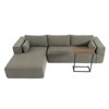 TIRAMISUBEST 112" Modular L Shape Sectional Sofa with Free Side Table Wrinkle-resistant Boucle Fabric Couch with Chaise - 4 of 4