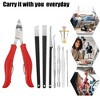 Unique Bargains Toenail Clippers for Thick Nails Stainless Steel Nail Clippers Nail Clippers Kit Pack of 13 - 2 of 4